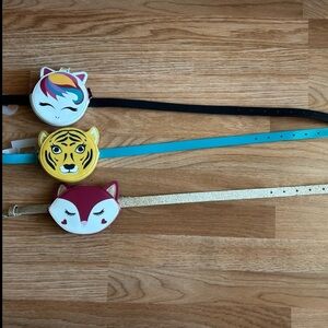Take all 3 for 16.00 Girls belts with pouch opens up